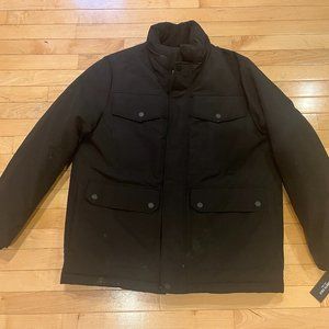 KENNETH COLE NEW YORK BLACK WINTER COAT JACKET MENS LARGE BRAND NEW WITH TAGS